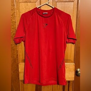 Gymshark Men’s Red Sharkhead Tee MEDIUM